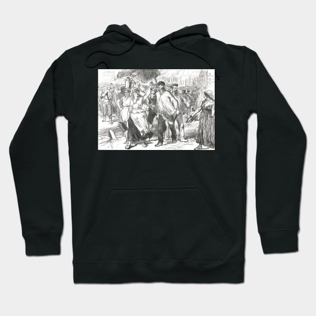 Pétroleuses in Paris, Bloody Week, 1871.  The last days of the Paris commune Hoodie by artfromthepast